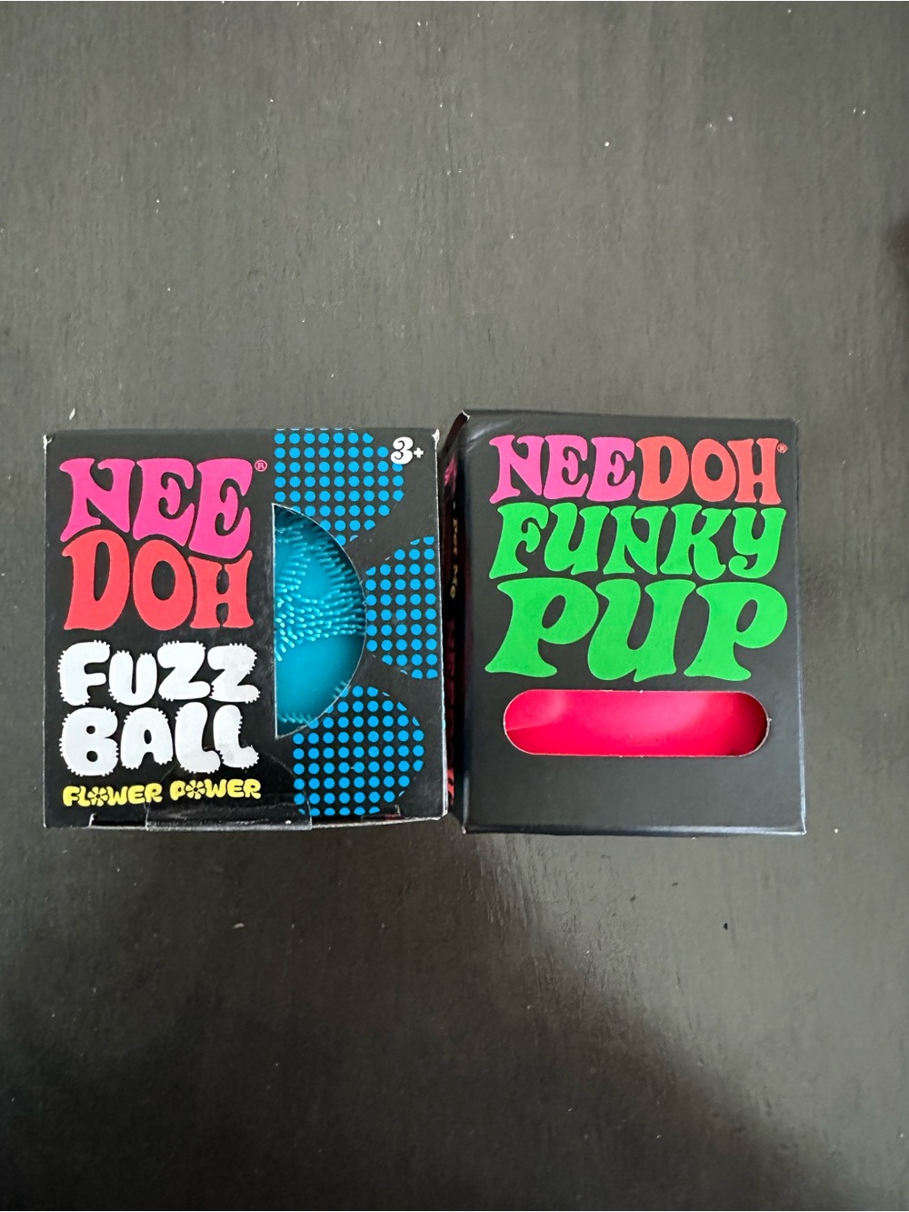 NeeDoh Fuzz Ball and Funky Pup